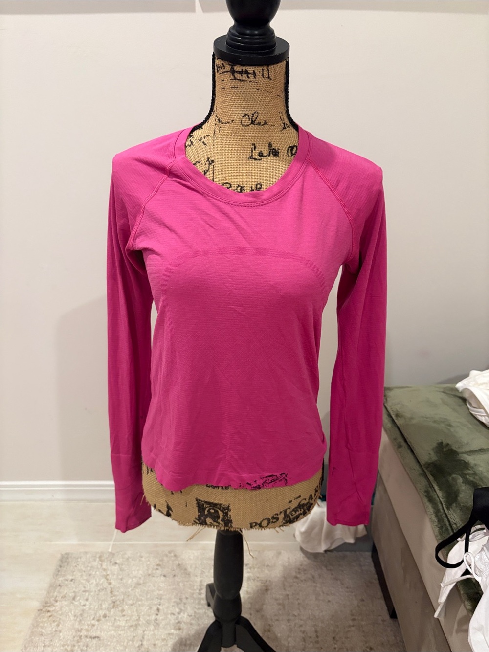 lululemon athletica Long Sleeve Crew Tee - Fuchsia